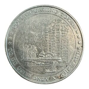 Vintage The Sands Las Vegas‎ Dollar Gaming Token Collectible Coin